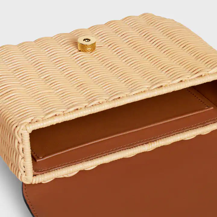 TEEN GARANCE BAG IN WICKER AND NATURAL CALFSKIN