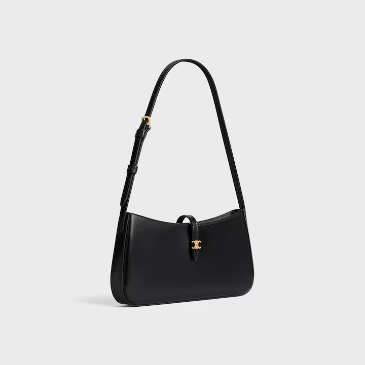 TINA SHOULDER BAG IN shiny calfskin