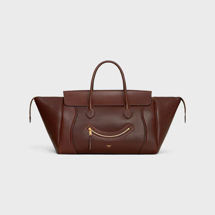 MEDIUM SMILING NEW LUGGAGE IN SUPPLE SHINY LAMBSKIN