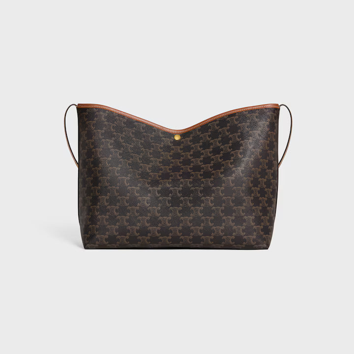 SOFT SHOPPER BAG IN Triomphe Canvas and Calfskin
