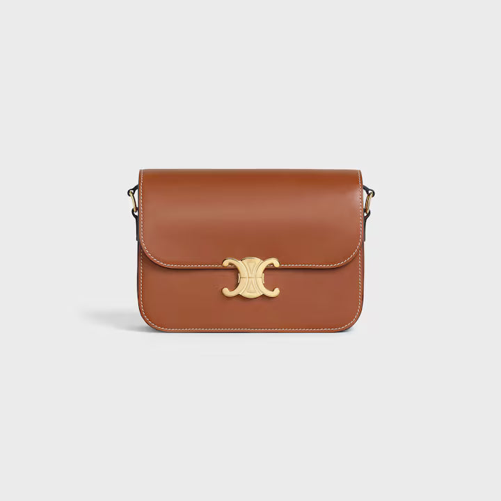 CLASSIQUE TRIOMPHE BAG IN Natural Calfskin