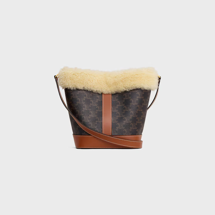 Small Bucket in TRIOMPHE CANVAS AND SHEARLING