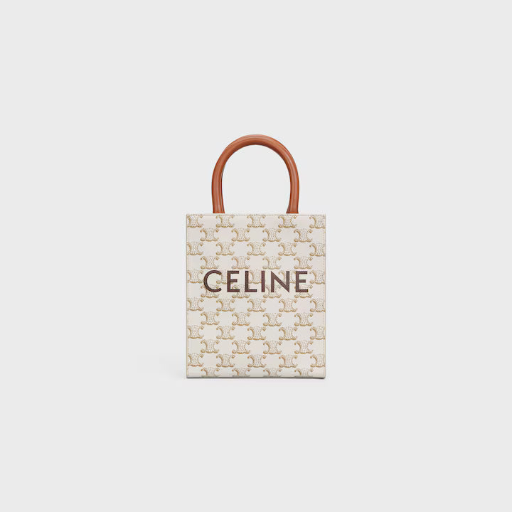 Mini Vertical Cabas IN Triomphe Canvas with Celine print