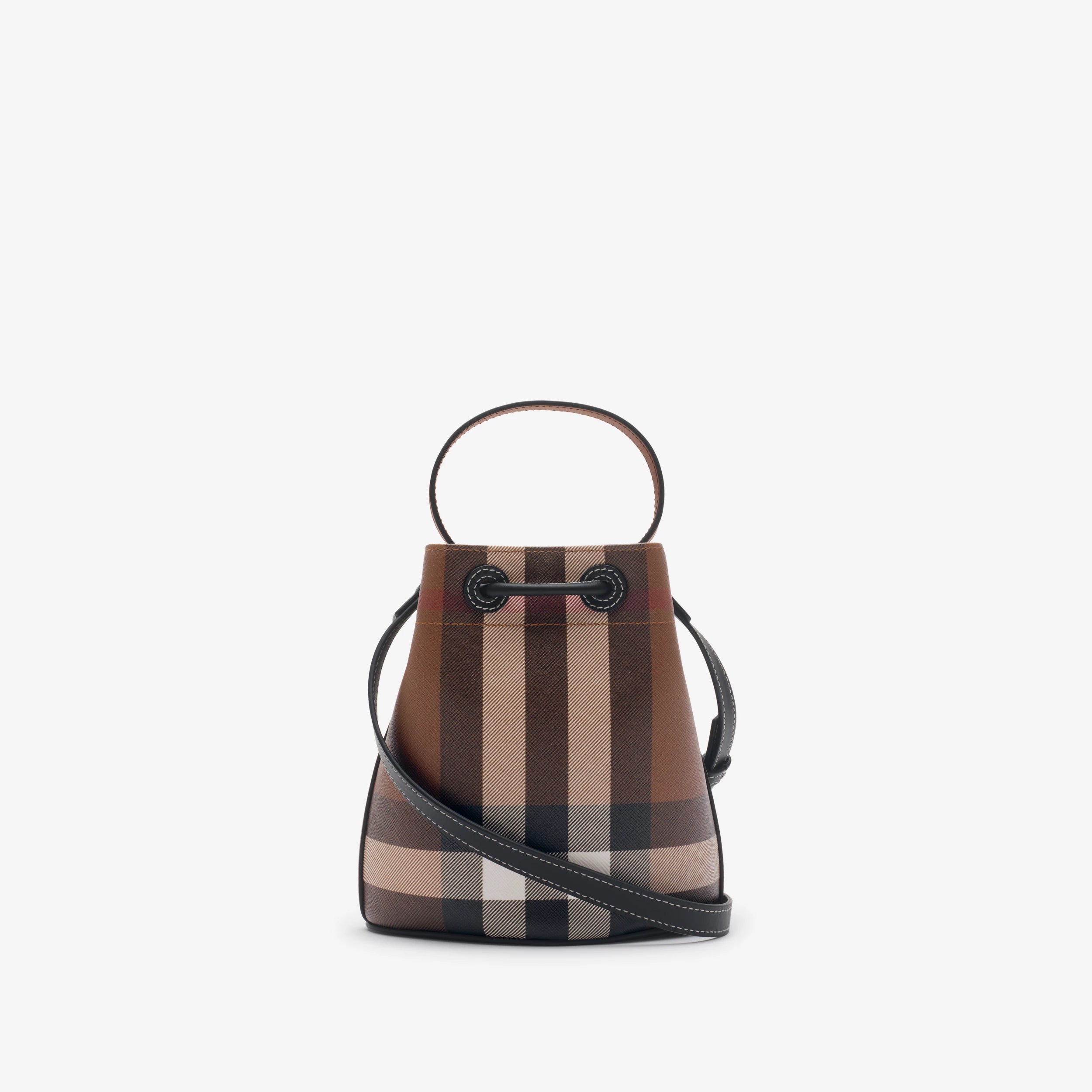 Mini Check Bucket Bag