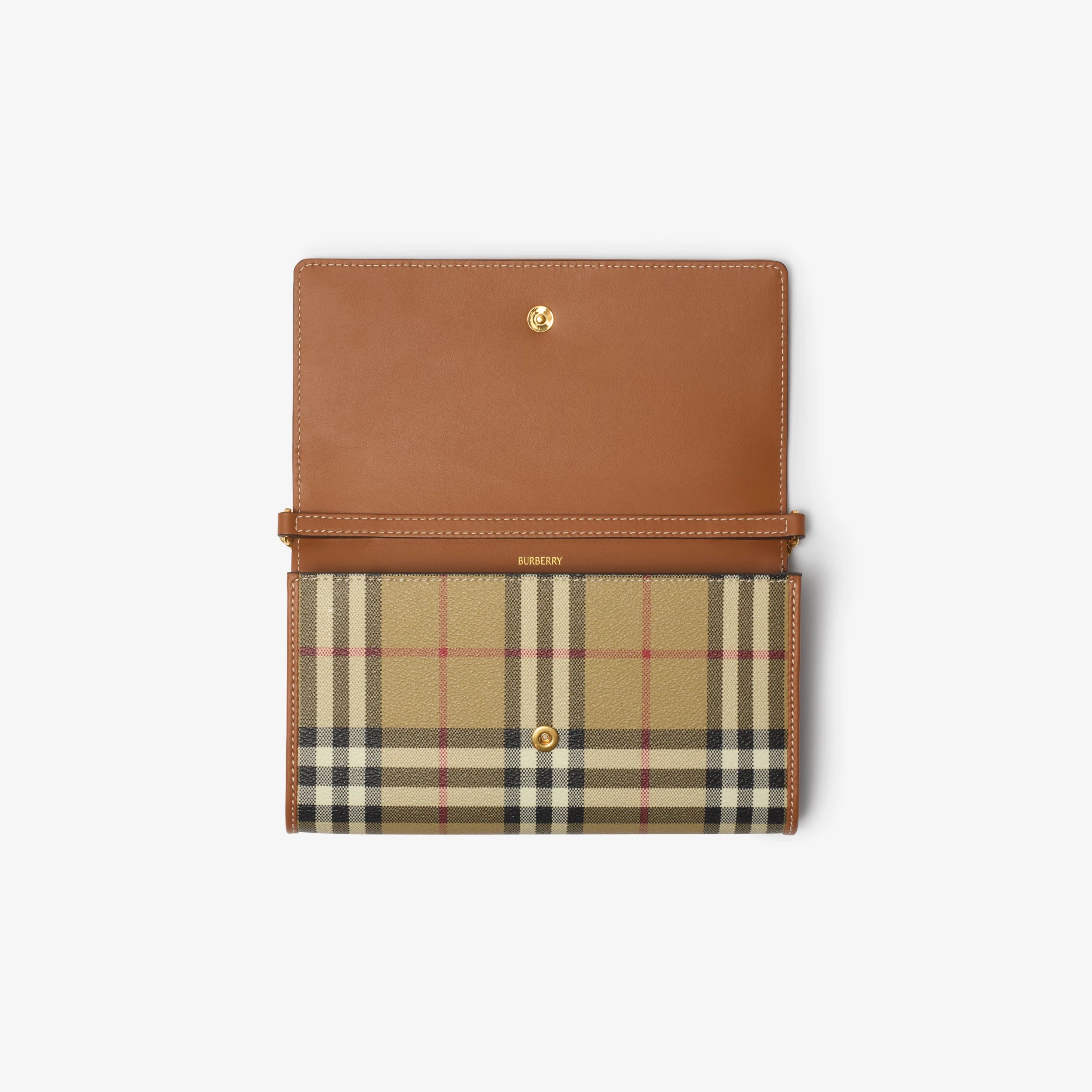 Check Chain Strap Wallet