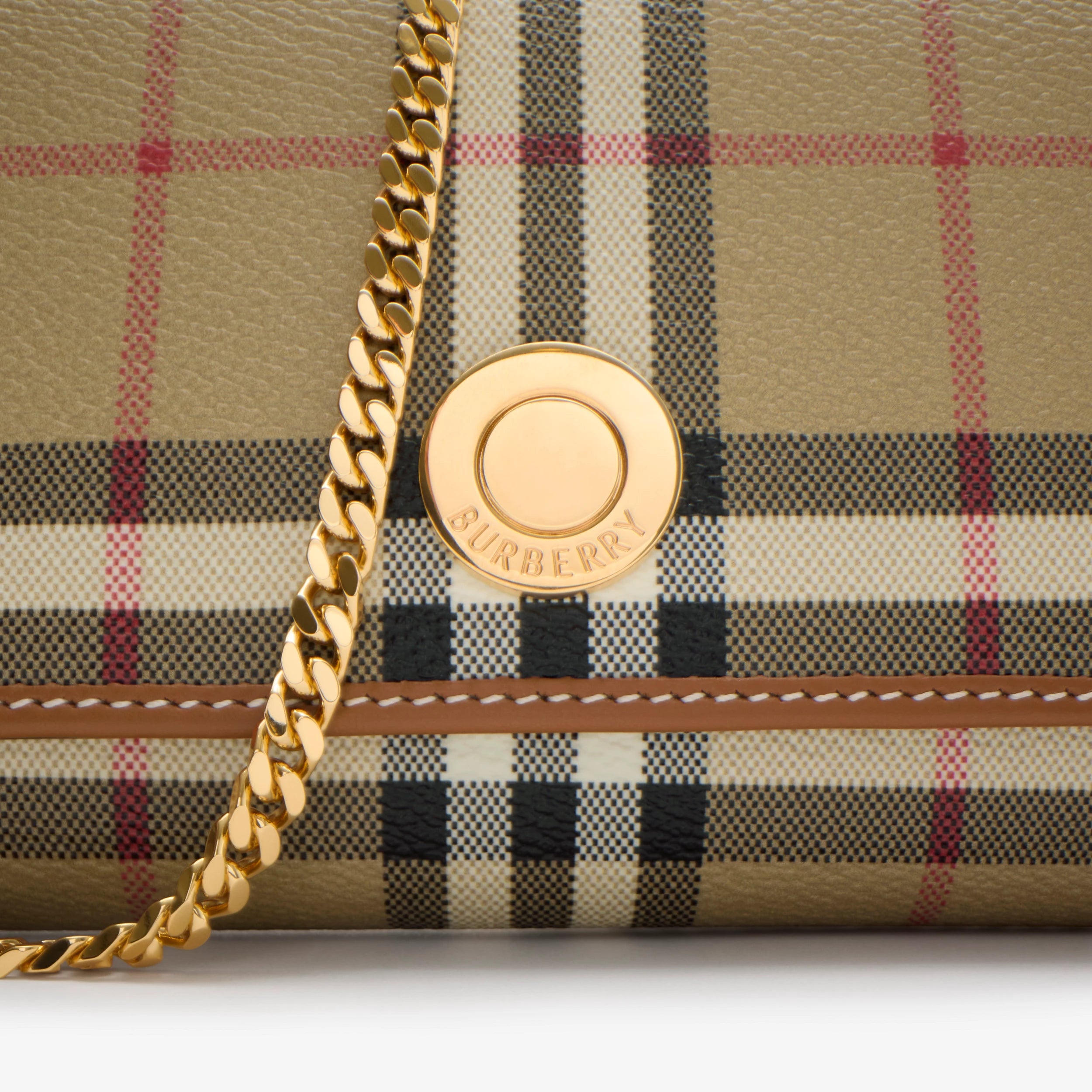 Check Chain Strap Wallet