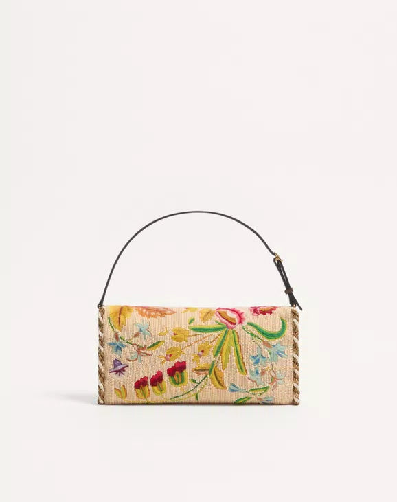 Valentino Garavani DeVain Embroidered Small Shoulder Bag
