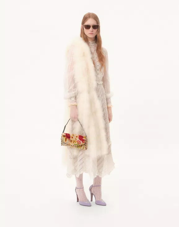 Valentino Garavani DeVain Embroidered Small Shoulder Bag