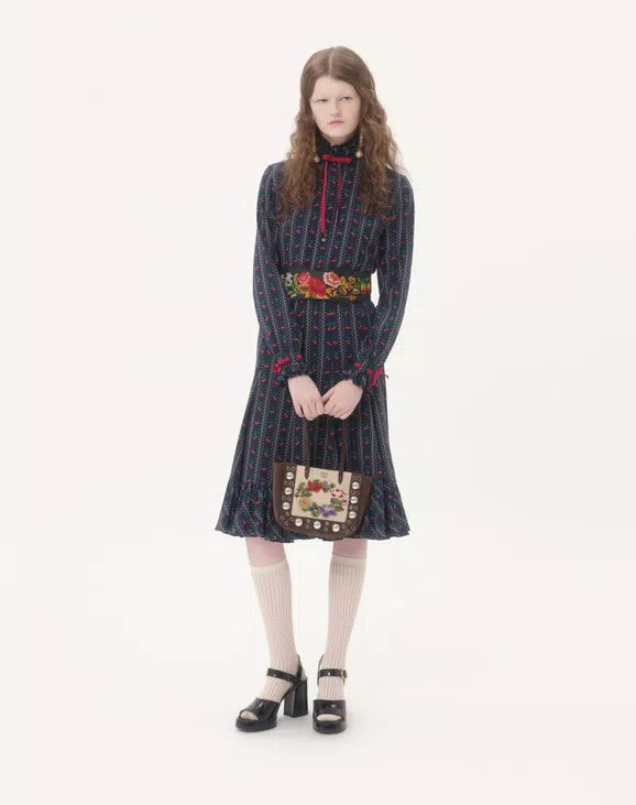 Valentino Garavani Nellcôte Mini Embroidered Shopping Bag