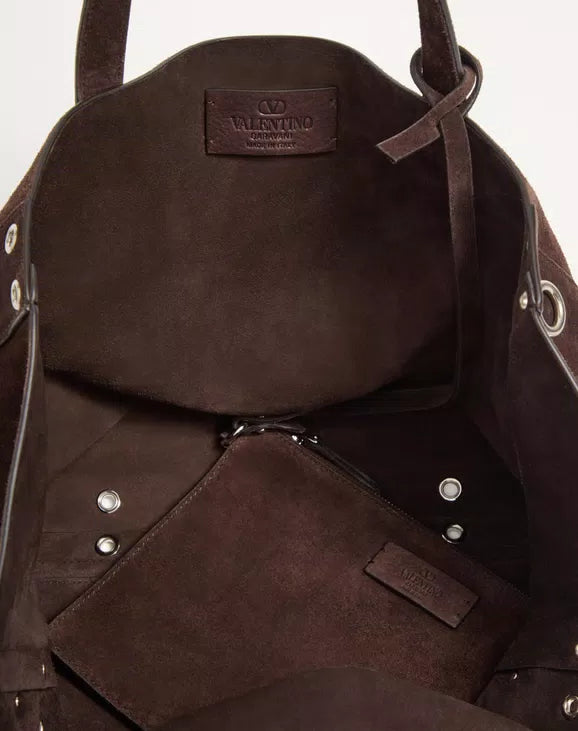 Valentino Garavani Nellcôte Suede Shopping Bag