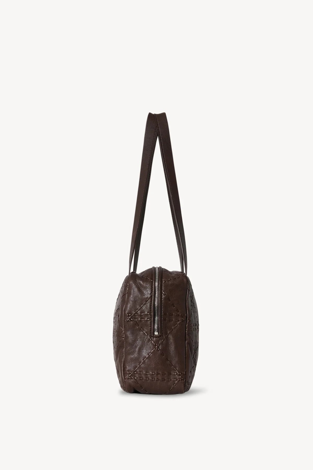 Astra Bowling Bag in Embroidered Leather