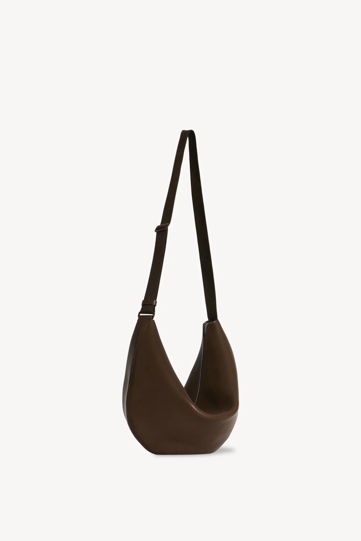 Crossbody Crescent Bag in Leather