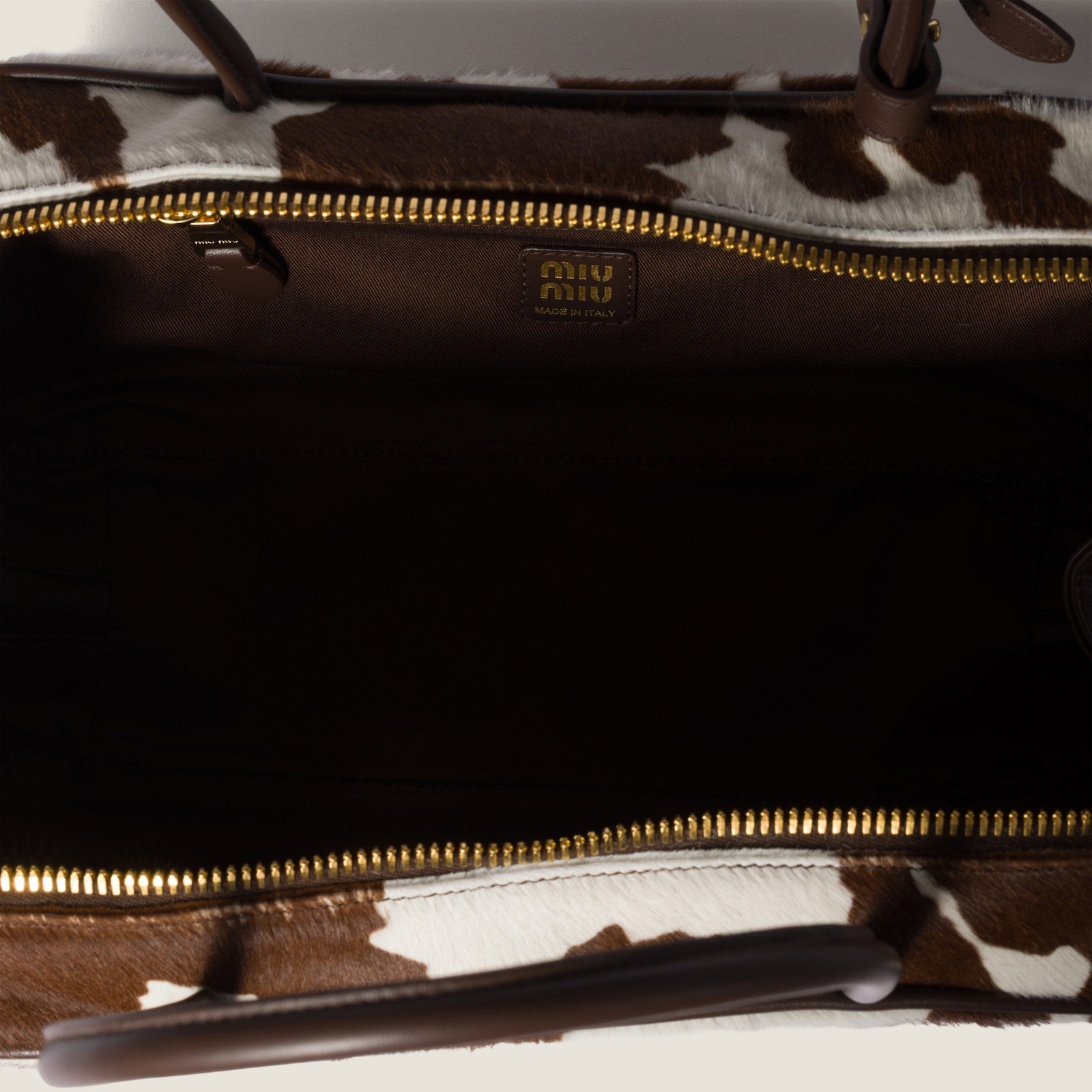 Printed leather Beau bag