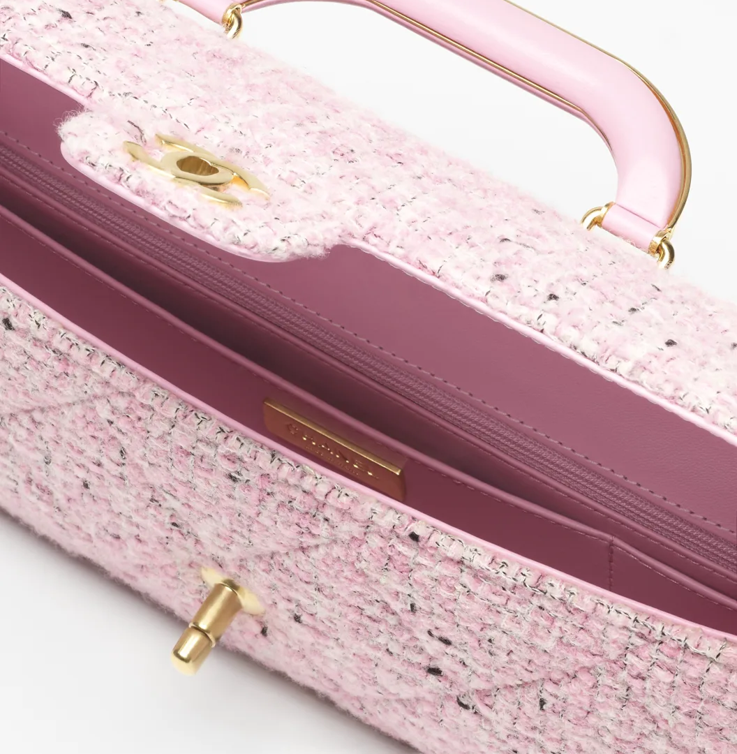 Large Flap Bag With Top Handle