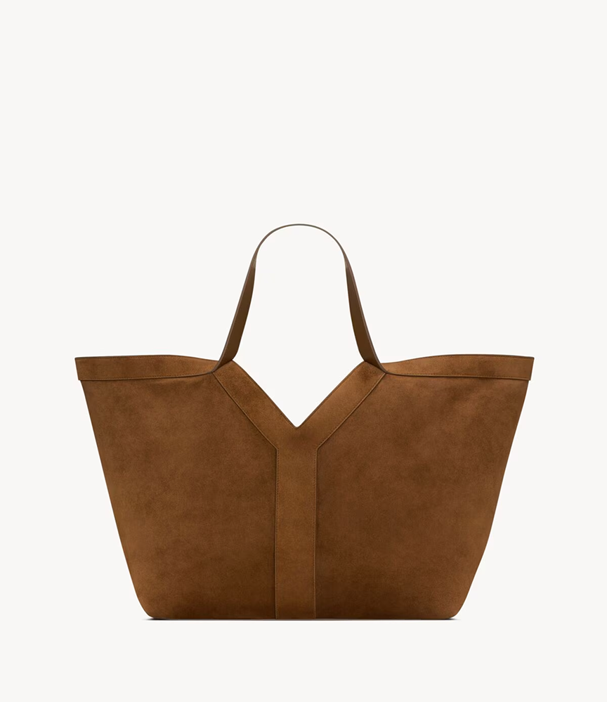 Y tote in suede