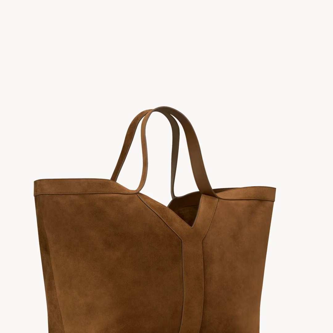 Y tote in suede