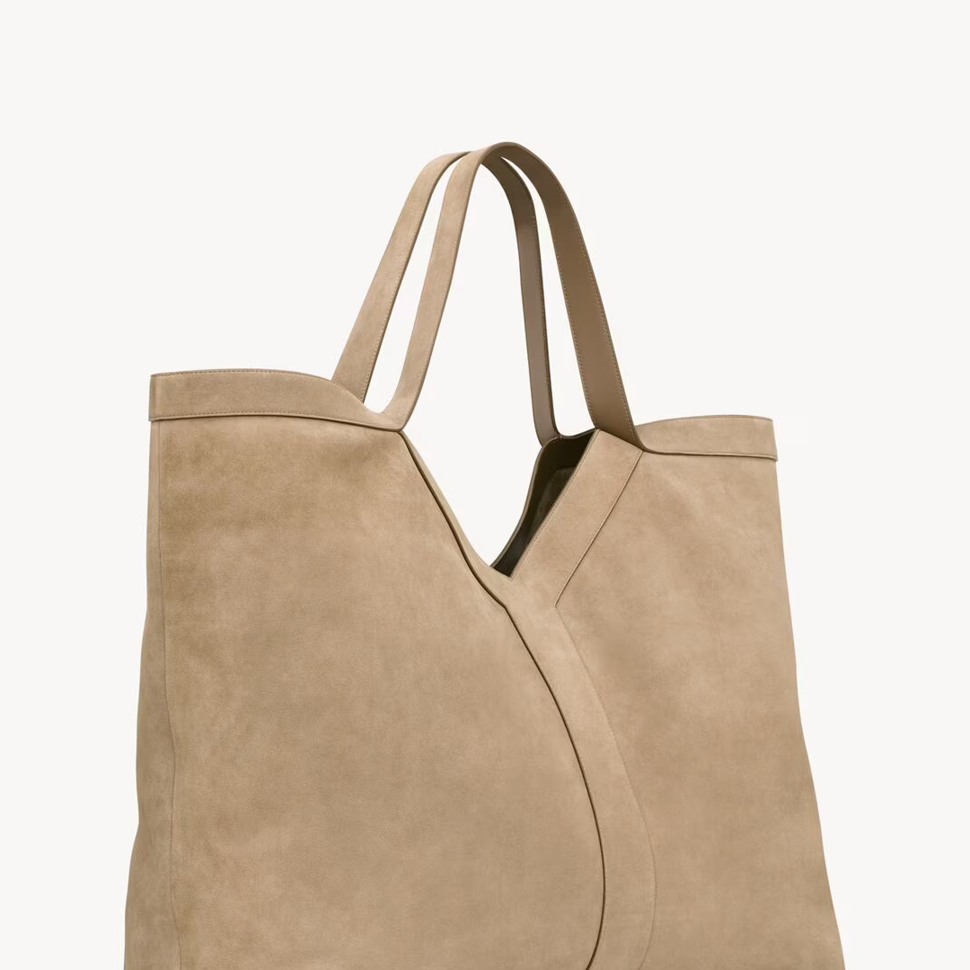 Y MAXI tote in suede