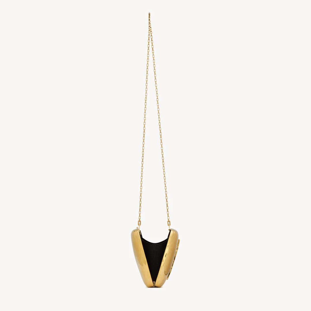 EVENING clutch in metal