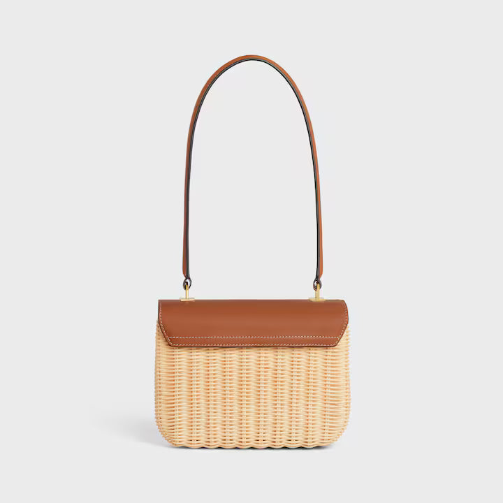 TEEN GARANCE BAG IN WICKER AND NATURAL CALFSKIN