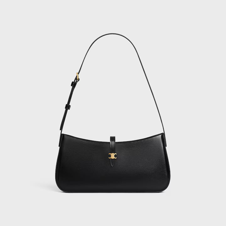 TINA SHOULDER BAG IN shiny calfskin