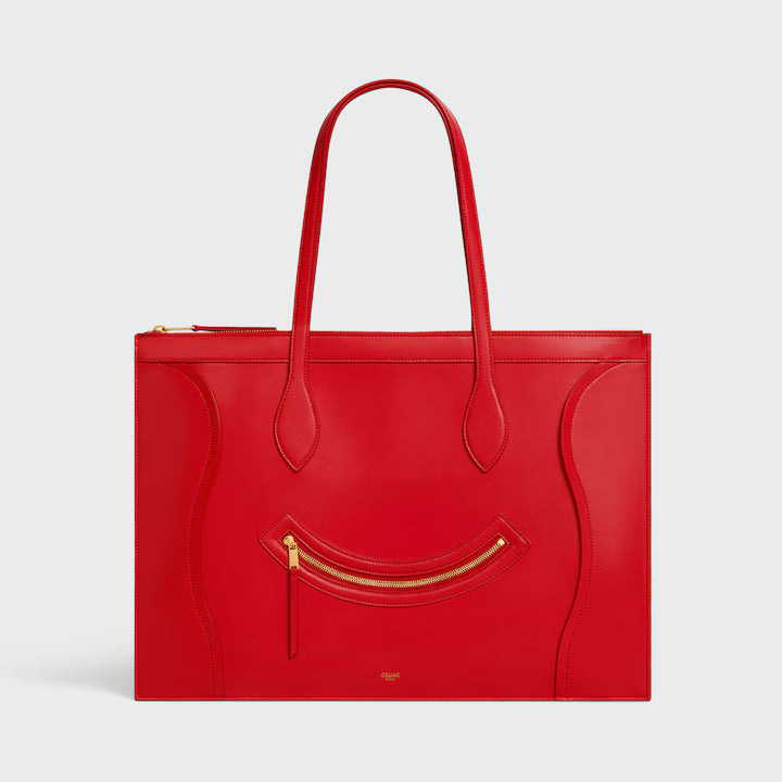 FLAT CABAS NEW LUGGAGE IN GLOSSY CALFSKIN