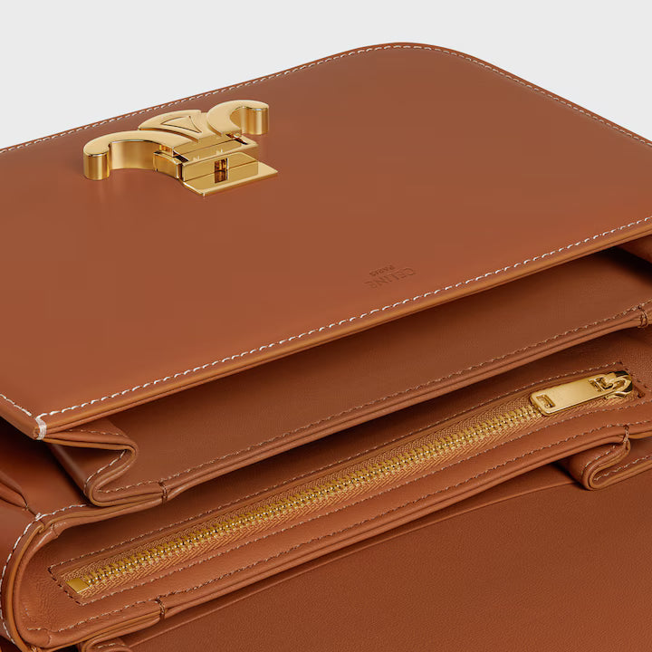 CLASSIQUE TRIOMPHE BAG IN Natural Calfskin