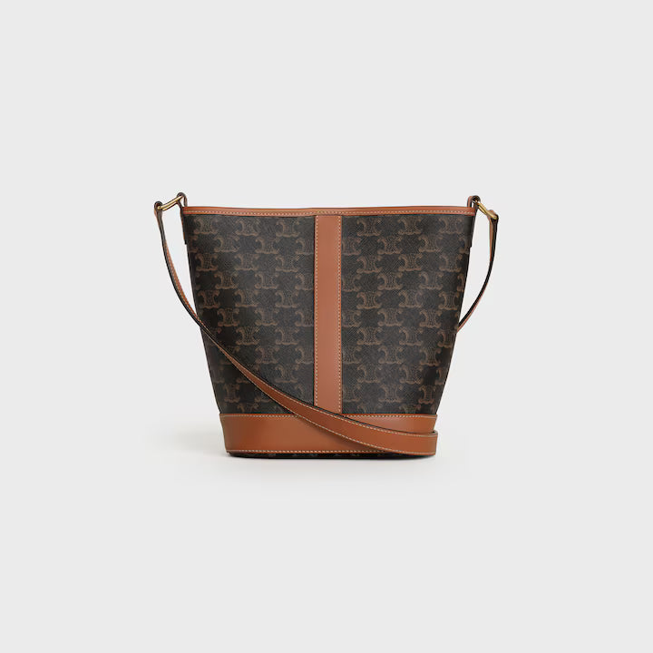 Small Bucket IN Triomphe Canvas and calfskin