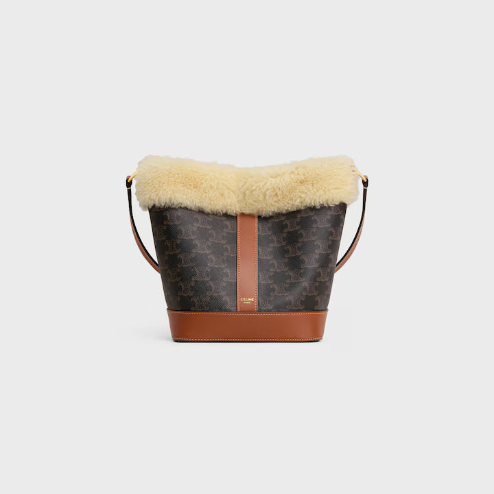 Small Bucket in TRIOMPHE CANVAS AND SHEARLING