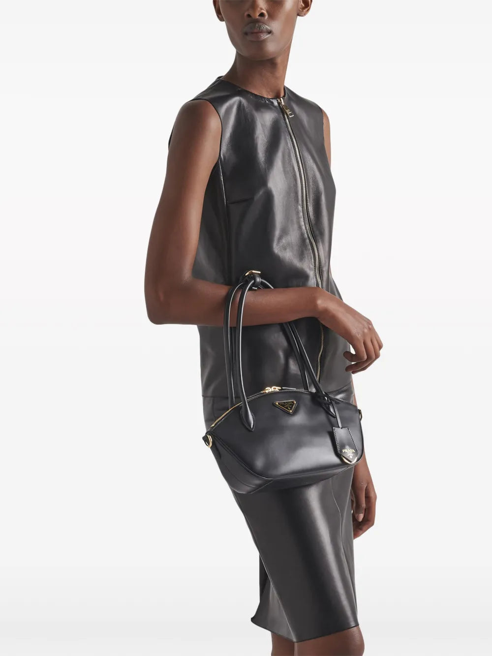 Small prada leather handbag