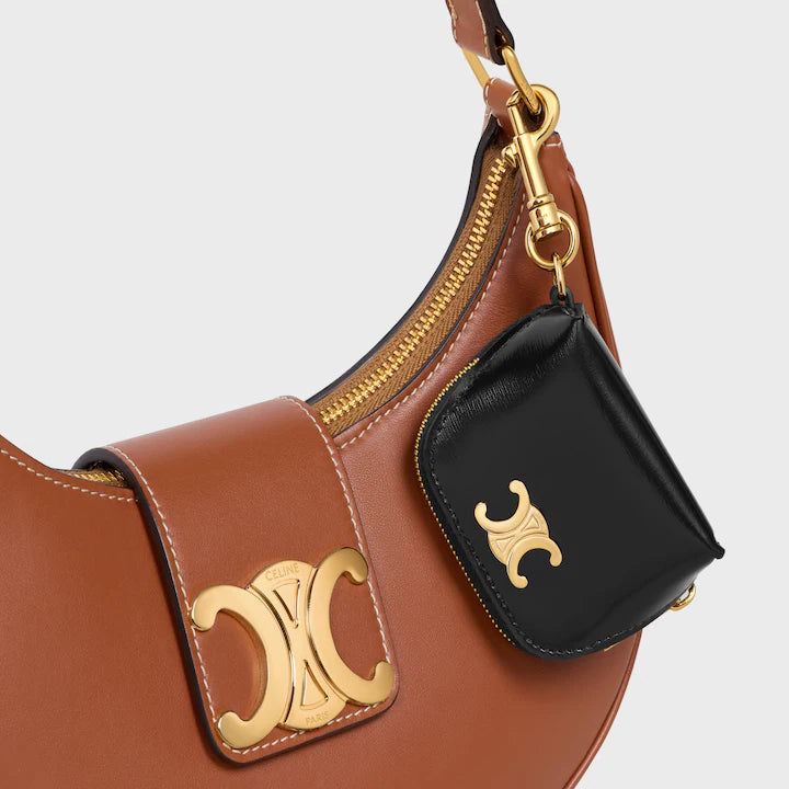 MICRO TRIOMPHE CHARM IN Shiny Calfskin