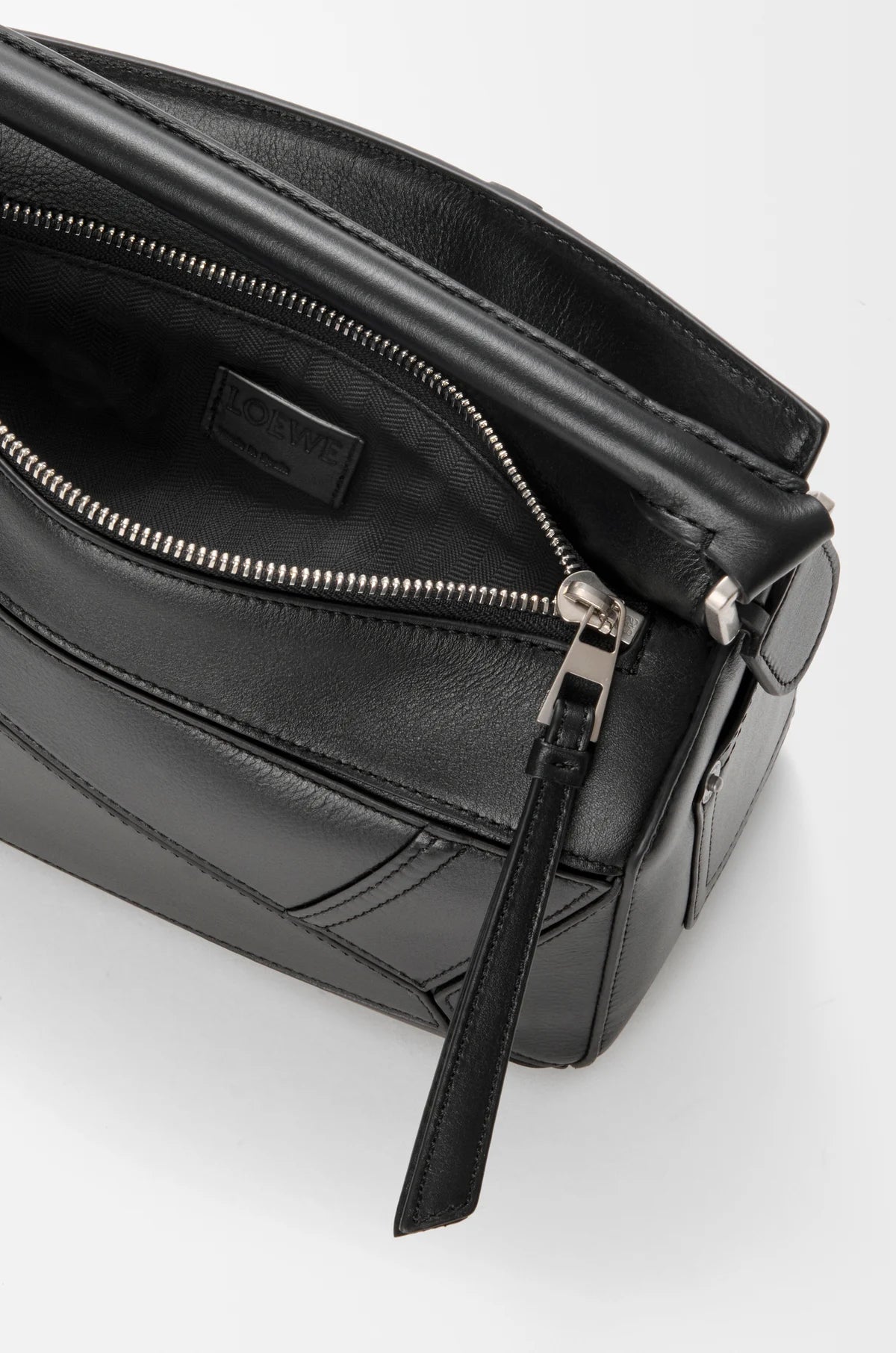 Panta small Puzzle bag in shiny calfskin