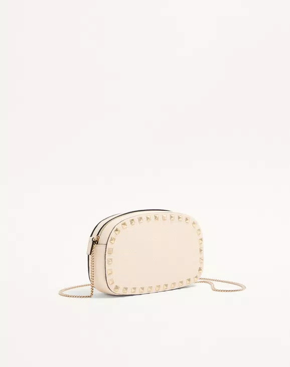 Mini Rockstud Crossbody Bag In Grainy Calfskin