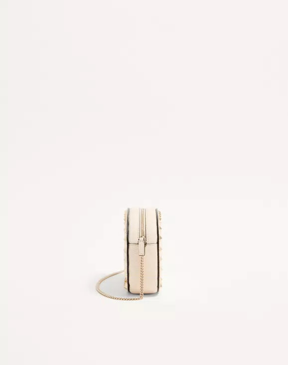 Mini Rockstud Crossbody Bag In Grainy Calfskin