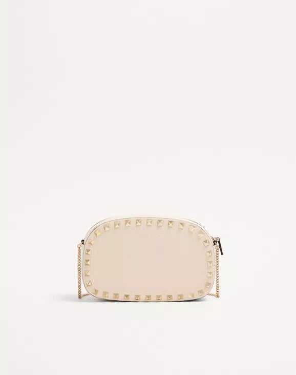 Mini Rockstud Crossbody Bag In Grainy Calfskin