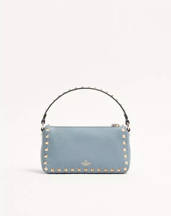 Small Rockstud Grainy Calfskin Crossbody Bag