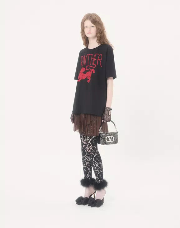 Valentino Garavani Locò Small Embroidered Shoulder Bag With Jewel Logo