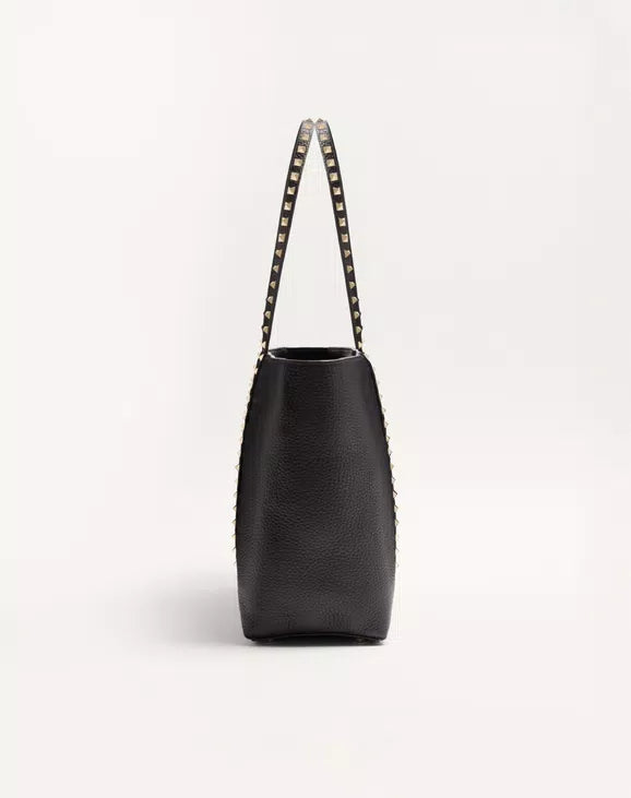 Valentino Garavani Rockstud Shopping Bag In Grainy Calfskin