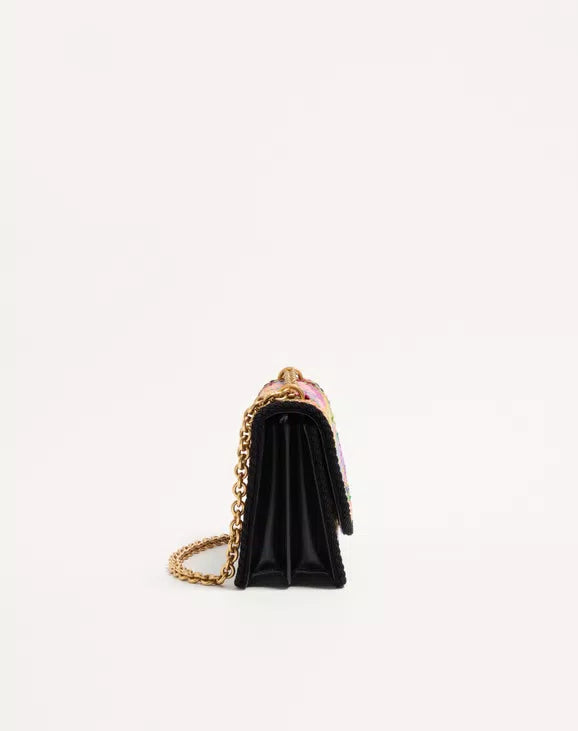 Valentino Garavani Vain Embroidered Shoulder Bag