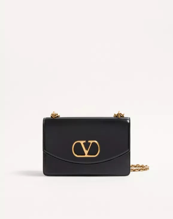 Valentino Garavani Vain Shoulder Bag In Shiny Calfskin