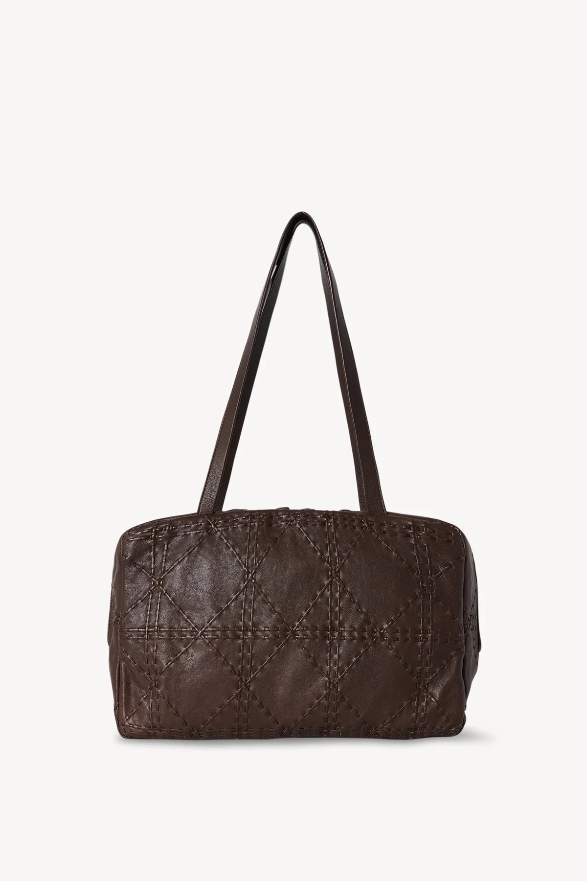 Astra Bowling Bag in Embroidered Leather